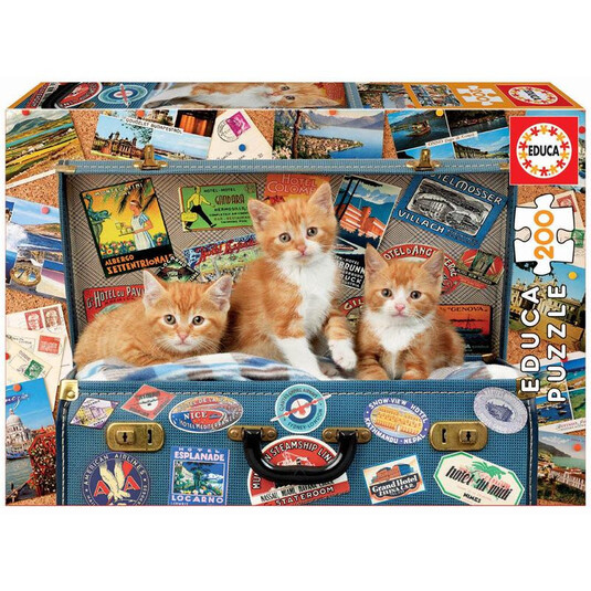 EDUCA PUZZLE 200 GATITOS VIAJEROS